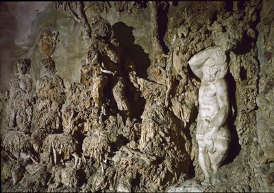 Innvendig utsikt over grotten til Boboli. Detalj. 1583-1588 av Bernardo Buontalenti