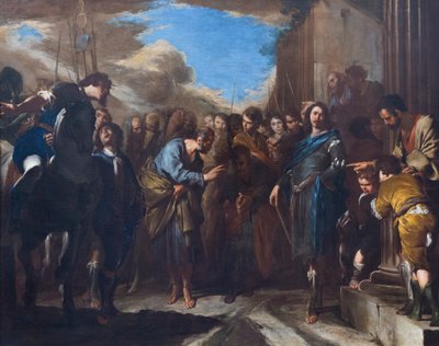 Avskjeden av st. Peter og st. Paul av Bernardo Cavallino