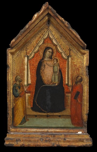 Jomfru og barn med den hellige Peter og den hellige Paulus, ca. 1340 av Bernardo Daddi