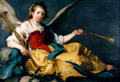 En allegori om berømmelse av Bernardo Strozzi