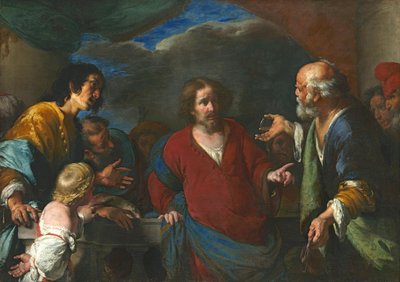 Lignelsen om skattens mynt av Bernardo Strozzi