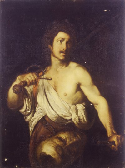 David med Goliats hode, ca. 1635 av Bernardo Strozzi