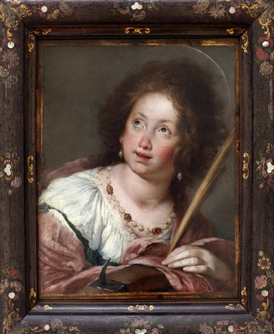 Den hellige Katarina av Alexandria (ca. 290- martyr 307). Maleri av Bernardo Strozzi, kjent som Cappucino (1581-1644), olje på lerret, før 1630. Italiensk kunst 1600-tallet. Staatsgalerie, Stuttgart (Tyskland). av Bernardo Strozzi