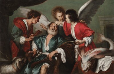 The Healing of Tobit, ca. 1625. av Bernardo Strozzi