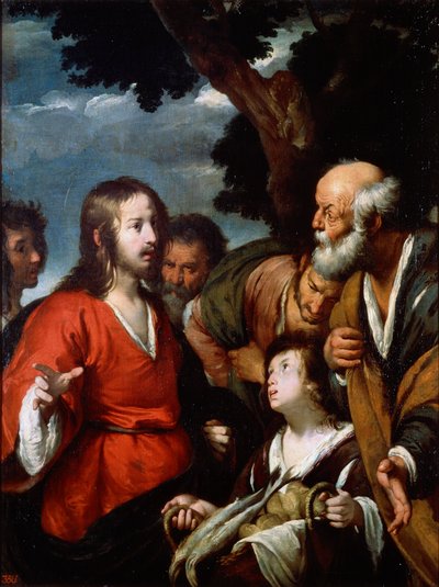 Miraklet med de fem brødene og de to fiskene, etter 1630. av Bernardo Strozzi