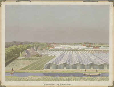 Grønnsaksdyrking nær Loosduinen (tittel på objekt) av Bernardus Bueninck