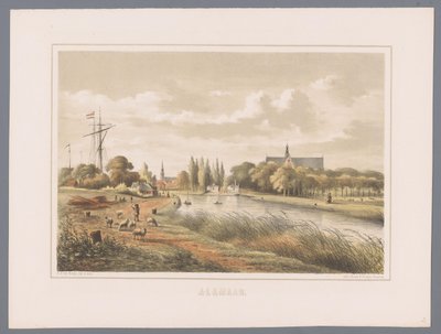 Bybilde i Alkmaar Alkmaar (serietittel på objekt) av Bernardus Gerardus ten Berge