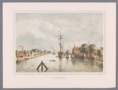 Bybilde i Alkmaar Alkmaar (serietittel på objekt) av Bernardus Gerardus ten Berge