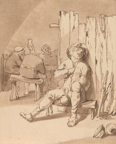 Beruset bonde på et vertshus, 1775. av Bernhard Schreuder