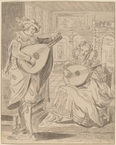 Musical Company, 1772, utgitt 1774. av Bernhard Schreuder