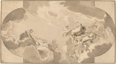 Takdekorasjon av Bernhard Schreuder after Jacob de Wit