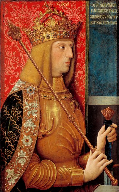 Portrett av keiser Maximilian I 1459-1519 av Bernhard Strigel