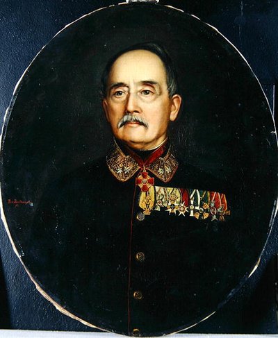 Portrett av Friedrich Wilhelm Ferdinand Ritter von Breithaupt, ca. 1870 (olje på lerret) av Berta von Breithaupt