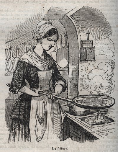 Steking - gravering i «La Physiologie du gout»» av Jean Anthelme Brillat Savarin (Brillat-Savarin av Bertall