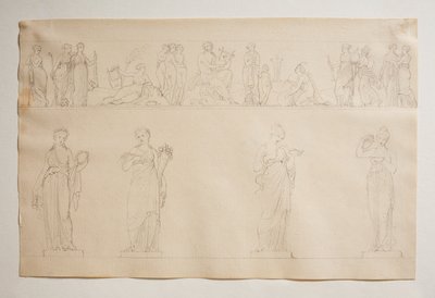 Apollo, nådene og musene av Bertel Thorvaldsen