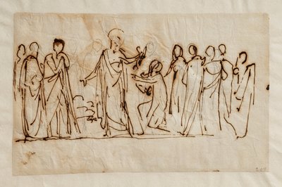 Kristus gir nøklene til St. Peter av Bertel Thorvaldsen