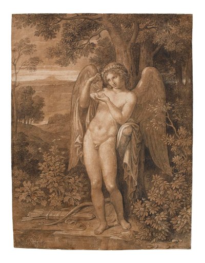 Amor med en sommerfugl av Bertel Thorvaldsen