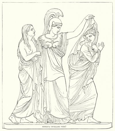 Minerva avduker Vice av Bertel after Thorvaldsen