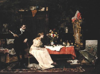 Artist i sitt studio av Bertelan Karlovsky