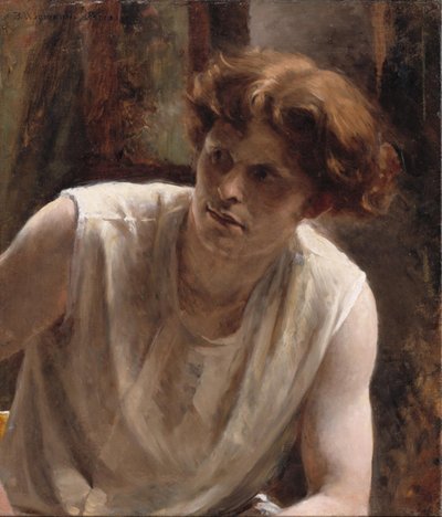 Studie av en kvinnelig modell av Bertha Wegmann