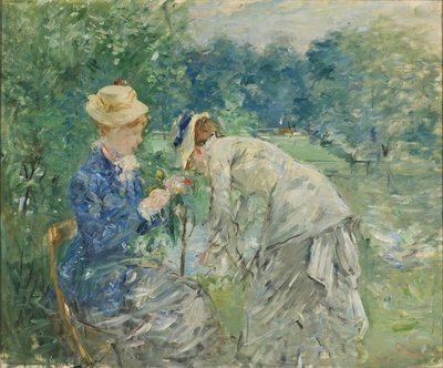 Au bois de Boulogne - I Bois de Boulogne, av Morisot, Berthe (1841-1895). Olje på lerret, før 1880. Mål : 61x73,5 cm. Nationalmuseum Stockholm av Berthe Morisot