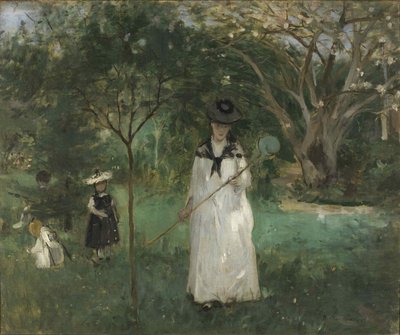 Sommerfugljakten, 1874. av Berthe Morisot