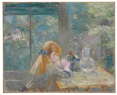 På verandaen, 1884 av Berthe Morisot