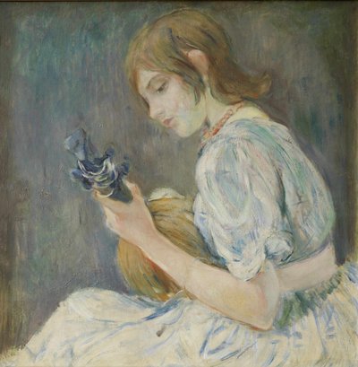 Jente med mandolin av Berthe Morisot