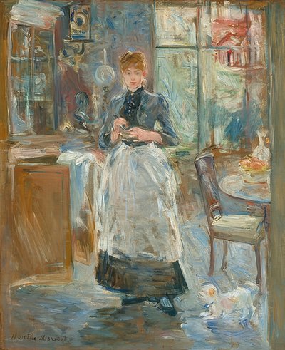 I spisestuen. 1886 av Berthe Morisot
