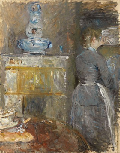 I spisestuen; I spisestuen, 1880 av Berthe Morisot