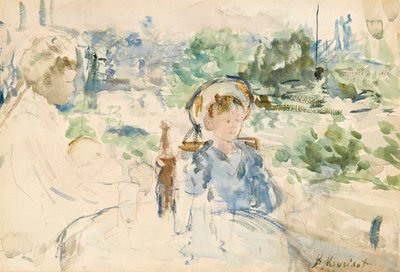 Lunsj på landet, 1879 av Berthe Morisot