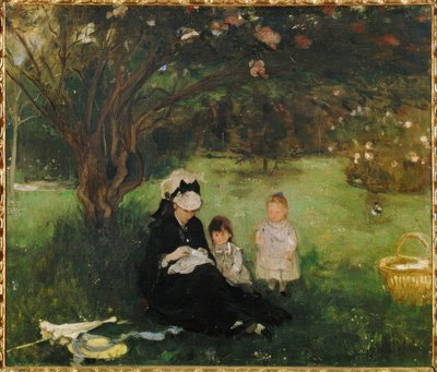 Syrin i Maurecourt av Berthe Morisot