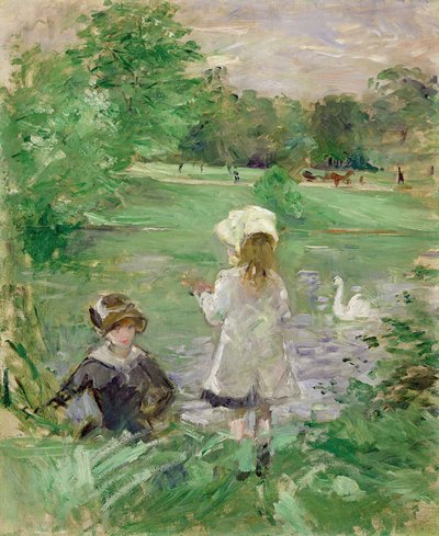 Ved innsjøen, 1883 av Berthe Morisot