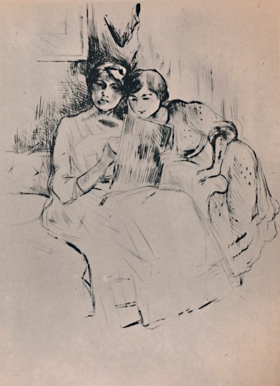 Tegneleksjonen, ca. 1888-1890, 1946. av Berthe Morisot