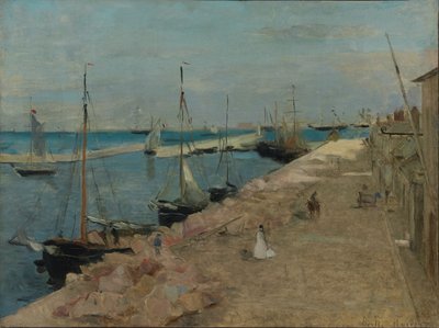 Havnen i Cherbourg av Berthe Morisot