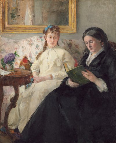 Kunstnerens mor og søster av Berthe Morisot