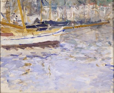 Havnen i Nice, vinter 1881?-82 (olje på lerret) av Berthe Morisot