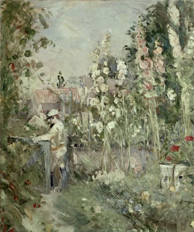 Ung gutt i stokkroser av Berthe Morisot