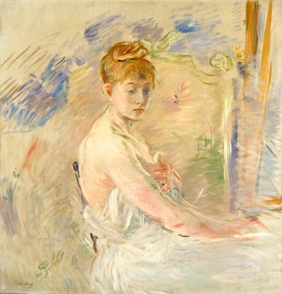 Ung jente som reiser seg av Berthe Morisot