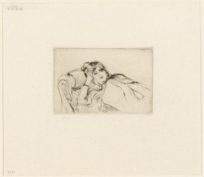 Ung kvinne i hvile av Berthe Morisot