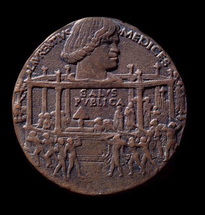 Bronsemedalje på Pazzi-konspirasjonen (1478) av Bertoldo di Giovanni