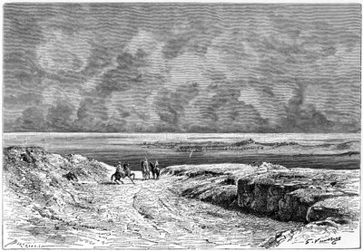 Nafta og Shott-el-jerid, c1890 av Auguste Bertrand