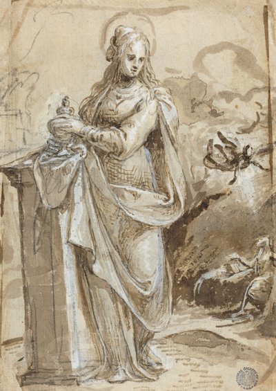 Maria Magdalena [verso] av Biagio Pupini