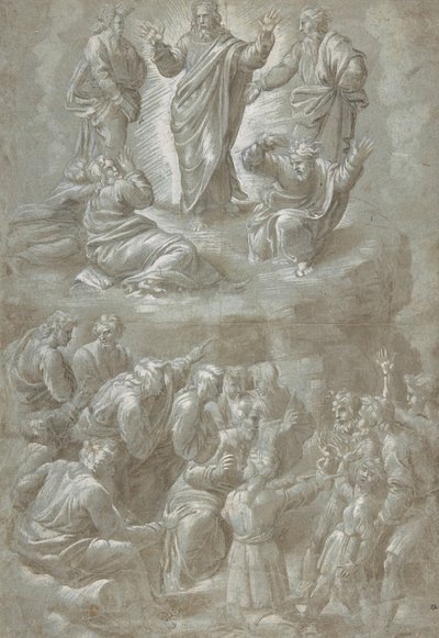 Transfigurasjonen, etter Raphael, 1511-51. av Biagio Pupini