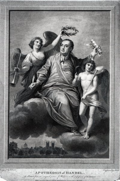 Händels apoteose, 1787 av Biagio Rebecca