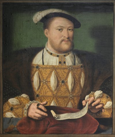Portrett av kong Henrik VIII, c1544 c1800 av Biagio Rebecca