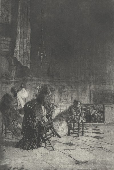 Interiør av en kirke i Milano Interiør av en kirke i Milano [sic], ca. 1874. av Bianchi Mose