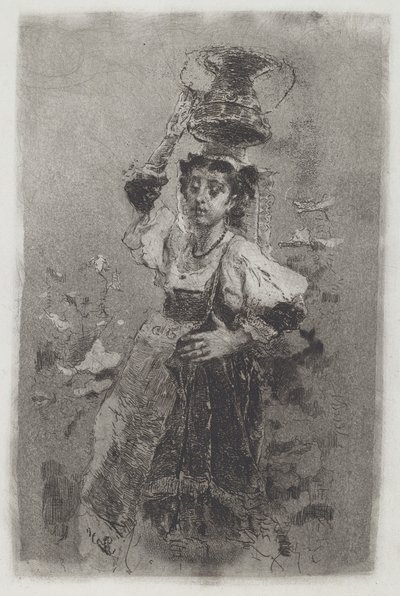 Bondekvinne fra Campagna [Ciociara], 1870-tallet. av Bianchi Mose