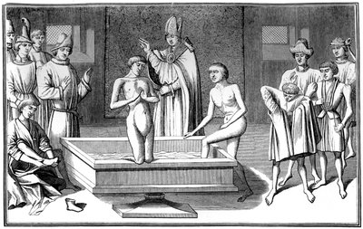 Dåp, 1400-tallet 1849. av Bisson and Cottard