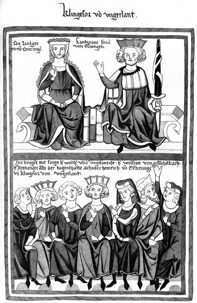 Kongressen i Wartburg, 1400-tallet 1849. av Bisson and Cottard